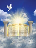 Heaven. Ascending stairway to heaven through clouds Heaven. Ascending stairway to heaven through clouds