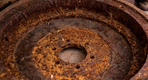 Heavily rusted vintage antique automotive clutch flywheel royalty free stock photo Heavily rusted vintage antique automotive clutch flywheel royalty free stock photo