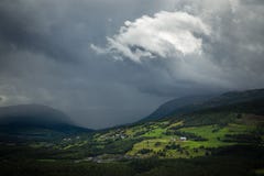 Heavy stormy sky over Dovre mountains, Norway stock images Heavy stormy sky over Dovre mountains, Norway stock images