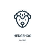 hedgehog icon vector from nature collection. Thin line hedgehog outline icon vector illustration. Linear symbol for use on web and vector illustration hedgehog icon vector from nature collection. Thin line hedgehog outline icon vector illustration. Linear symbol for use on web and vector illustration