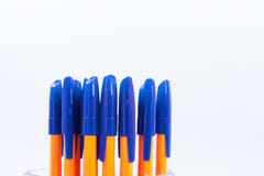Heel wat ballpointen op een witte achtergrond royalty-vrije stock afbeelding Heel wat ballpointen op een witte achtergrond royalty-vrije stock afbeelding