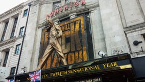 Heerschappijtheater in Londen stock foto Heerschappijtheater in Londen stock foto