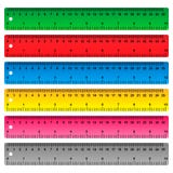 Heerser in centimeters, millimeter en duim vector illustratie Heerser in centimeters, millimeter en duim vector illustratie