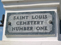 Heilige Louis Cemetery Number One, New Orleans, Louisana royalty-vrije stock foto's Heilige Louis Cemetery Number One, New Orleans, Louisana royalty-vrije stock foto's