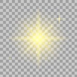 Heldere ster Transparant glans stock illustratie Heldere ster Transparant glans stock illustratie