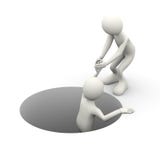 helfende Person des Mannes 3d lizenzfreie abbildung helfende Person des Mannes 3d lizenzfreie abbildung