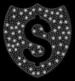 Heller Mesh Network Bank Insurance mit grellen Stellen lizenzfreie abbildung Heller Mesh Network Bank Insurance mit grellen Stellen lizenzfreie abbildung