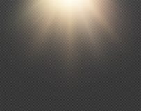 Heller Sonnenvektoreffekt lokalisiert auf transparenten Hintergrund Gelbe goldene warme helle Glanzbeschaffenheit, Sonnenstrahlen stock abbildung Heller Sonnenvektoreffekt lokalisiert auf transparenten Hintergrund Gelbe goldene warme helle Glanzbeschaffenheit, Sonnenstrahlen stock abbildung