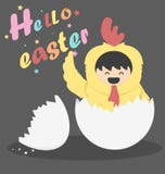 Hello easter vector illustration Hello easter vector illustration