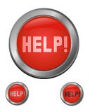 Help Button Icon Set Stock Photography
