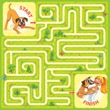 Help the character to find a way out of the maze royalty free illustration Help the character to find a way out of the maze royalty free illustration