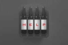 Help to survive by medical cure concept image stock photography Help to survive by medical cure concept image stock photography