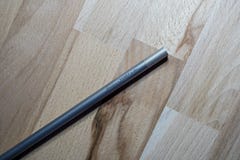 Helsinki, Finland - March 28, 2019: Straw made of titanium metal for sustainable purposes and not using plastic ones royalty free stock photos Helsinki, Finland - March 28, 2019: Straw made of titanium metal for sustainable purposes and not using plastic ones royalty free stock photos