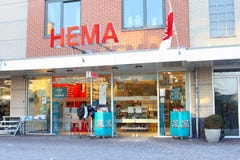Hema-Shopgeschäftsgebäude-Kettengesellschaft, die Niederlande stockfotos Hema-Shopgeschäftsgebäude-Kettengesellschaft, die Niederlande stockfotos