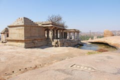 Hemakuta wzgórze w Hampi Karnataka, India fotografia stock Hemakuta wzgórze w Hampi Karnataka, India fotografia stock