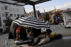 HEMLÖS I KÖPENHAMN royaltyfria bilder HEMLÖS I KÖPENHAMN royaltyfria bilder