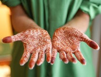 Free Henna Painted Hands Royalty Free Stock Photo - 58615