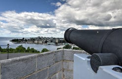 Henry National Historic Site Cannon forte fotografia stock libera da diritti Henry National Historic Site Cannon forte fotografia stock libera da diritti