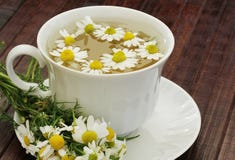 Herbal Tea With Chamomile Royalty Free Stock Image