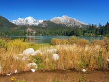 Herbst bei Strbske Pleso, hohes Tatras, Slowakei stockbild Herbst bei Strbske Pleso, hohes Tatras, Slowakei stockbild