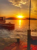 Hercegnovi solnedgång arkivbild Hercegnovi solnedgång arkivbild