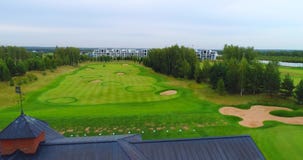 Hermosa vista aérea del centro turístico 4K de Golf Club Hermosa vista aérea del centro turístico 4K de Golf Club