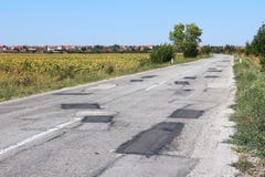Herstelde weg stock afbeelding Herstelde weg stock afbeelding