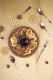 Herzen zum Frühstück für St.-Valentinsgruß ` s Tag Stockfoto Herzen zum Frühstück für St.-Valentinsgruß ` s Tag Stockfoto