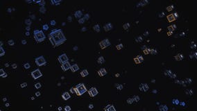 Het abstracte 3D Teruggeven van het Vliegen Kubussen8k Resolutie stock illustratie Het abstracte 3D Teruggeven van het Vliegen Kubussen8k Resolutie stock illustratie