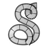 Het alfabetbrief van de filmstrook Royalty-vrije Stock Afbeeldingen Het alfabetbrief van de filmstrook Royalty-vrije Stock Afbeeldingen