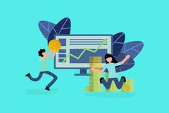 Het bedrijfsconceptensucces stock illustratie Het bedrijfsconceptensucces stock illustratie