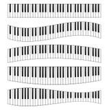 Het beeldreeks van het pianotoetsenbord stock illustratie Het beeldreeks van het pianotoetsenbord stock illustratie