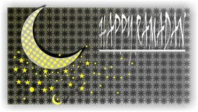 Het het behangontwerp van het Ramadanfestival, glanst maan in witte & gele ster, die ster in ketting hangen Gelukkige Ramadan stock illustratie Het het behangontwerp van het Ramadanfestival, glanst maan in witte & gele ster, die ster in ketting hangen Gelukkige Ramadan stock illustratie