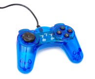Het blauwe glasspel controler Royalty-vrije Stock Afbeeldingen Het blauwe glasspel controler Royalty-vrije Stock Afbeeldingen