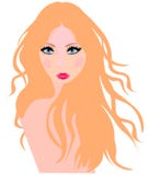 Het blondemeisje van de Web Mooi manier vector illustratie Het blondemeisje van de Web Mooi manier vector illustratie