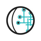 Het bol Verbonden teken en het symbool van het Kringspictogram vectordie op witte achtergrond, het Bol wordt geïsoleerd Verbonden royalty-vrije illustratie Het bol Verbonden teken en het symbool van het Kringspictogram vectordie op witte achtergrond, het Bol wordt geïsoleerd Verbonden royalty-vrije illustratie