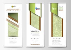 Het broodje op bannertribunes, vlakke ontwerpmalplaatjes, vat geometrische stijl, verticale vliegers, vlaglay-outs samen Groene K royalty-vrije illustratie Het broodje op bannertribunes, vlakke ontwerpmalplaatjes, vat geometrische stijl, verticale vliegers, vlaglay-outs samen Groene K royalty-vrije illustratie