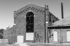 Het centrale Ziekenhuis van de Staat, dat formeel als Centrale Indiana Hospital voor Krankzinnig wordt bedoeld - Elektrische cent royalty-vrije stock fotografie Het centrale Ziekenhuis van de Staat, dat formeel als Centrale Indiana Hospital voor Krankzinnig wordt bedoeld - Elektrische cent royalty-vrije stock fotografie