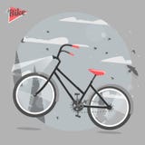 Het cirkelen concept Fietsrit in het hout Vector heldere illustratie van Fiets In stijl voor grafisch ontwerp, embleem, Website, vector illustratie Het cirkelen concept Fietsrit in het hout Vector heldere illustratie van Fiets In stijl voor grafisch ontwerp, embleem, Website, vector illustratie
