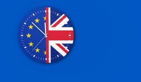 Het Concept van de Brexitklok stock illustratie Het Concept van de Brexitklok stock illustratie