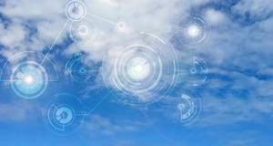 Het concept van het de gegevensverwerkingsnetwerk van de wolk Gouden Tekst op Donkere Achtergrond Database en servers stock foto Het concept van het de gegevensverwerkingsnetwerk van de wolk Gouden Tekst op Donkere Achtergrond Database en servers stock foto