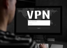 Het Concept van de Veiligheid van Cyber VPN royalty-vrije stock afbeeldingen Het Concept van de Veiligheid van Cyber VPN royalty-vrije stock afbeeldingen