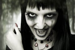 Het concept van Halloween. Het portret van de manier van vrouw stock fotografie Het concept van Halloween. Het portret van de manier van vrouw stock fotografie