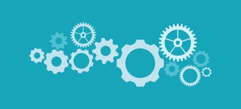 Het concept van het technologiemechanisme De abstracte achtergrond met geïntegreerde toestellen en pictogrammen voor digitaal, In vector illustratie Het concept van het technologiemechanisme De abstracte achtergrond met geïntegreerde toestellen en pictogrammen voor digitaal, In vector illustratie