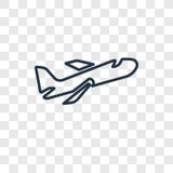 Het concepten vector lineair die pictogram van de luchtpost op transparante rug wordt geïsoleerd royalty-vrije illustratie Het concepten vector lineair die pictogram van de luchtpost op transparante rug wordt geïsoleerd royalty-vrije illustratie
