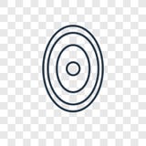 Het concepten vector lineair die pictogram van Gefiltevissen op transparant wordt geïsoleerd stock illustratie Het concepten vector lineair die pictogram van Gefiltevissen op transparant wordt geïsoleerd stock illustratie