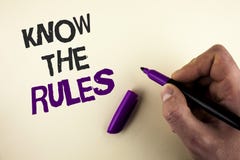 Het conceptuele hand het schrijven tonen kent de Regels De bedrijfsfoto demonstratie begrijpt termijnen en de voorwaarden krijgen royalty-vrije stock afbeelding Het conceptuele hand het schrijven tonen kent de Regels De bedrijfsfoto demonstratie begrijpt termijnen en de voorwaarden krijgen royalty-vrije stock afbeelding