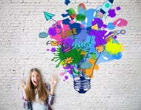 Het creatieve Concept van het Idee stock foto's Het creatieve Concept van het Idee stock foto's