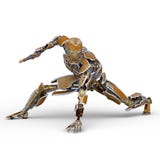 het 3D CG-teruggeven van robot stock illustratie het 3D CG-teruggeven van robot stock illustratie
