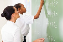 Het de leraarsonderwijs van wiskunde royalty-vrije stock foto Het de leraarsonderwijs van wiskunde royalty-vrije stock foto